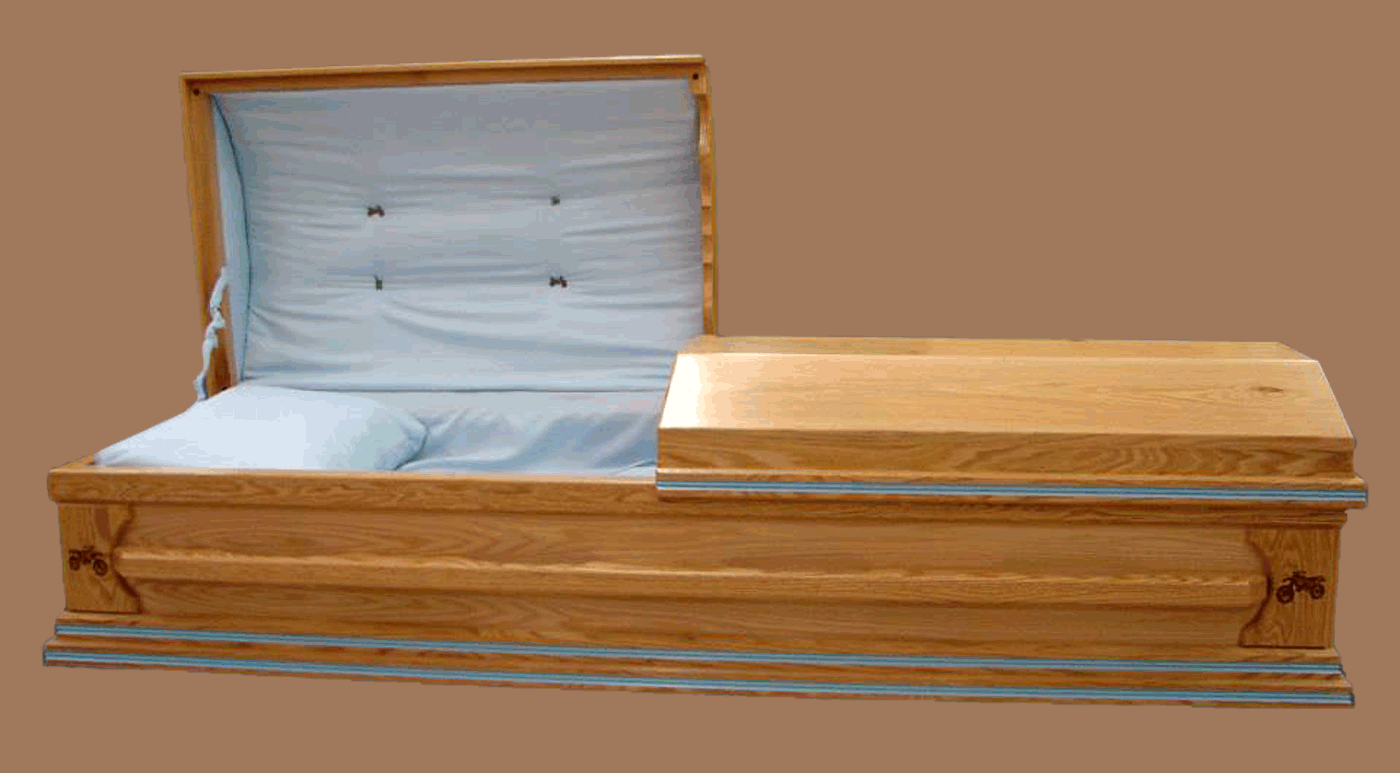 oak casket